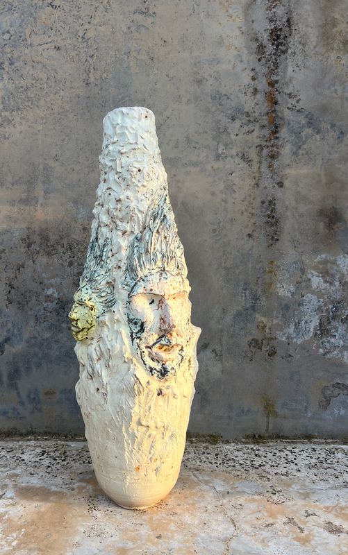 Large sculptural Sicilian Ceramic Vase