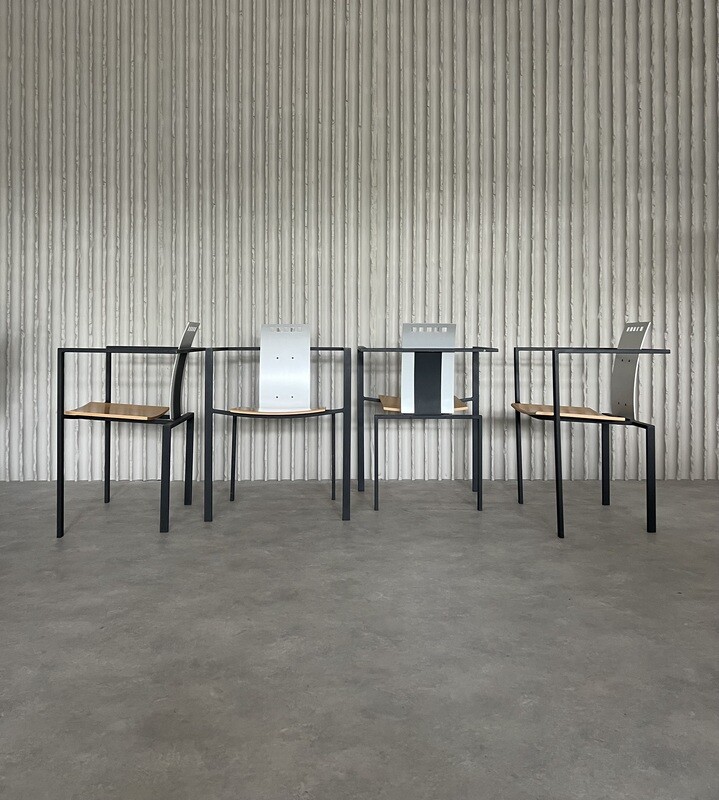 Karl Friedrich Förster for KFF – Set of Four Postmodern Armchairs, Germany, c.1980s