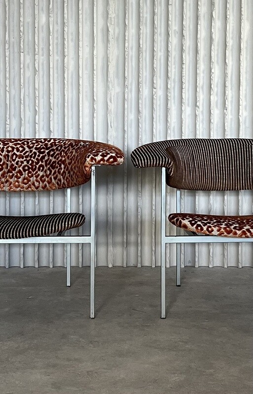 Pair of Rudolf Wolf “Meander Gamma” Chairs – Newly Upholstered
