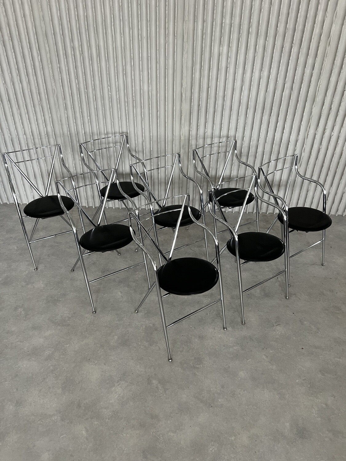 Set of 8 “Cinderella” chairs by Hiroyuki Yamakado