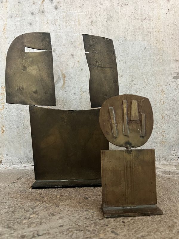 Pair of Metal Sculptures by Mario Pecoraino,  1967