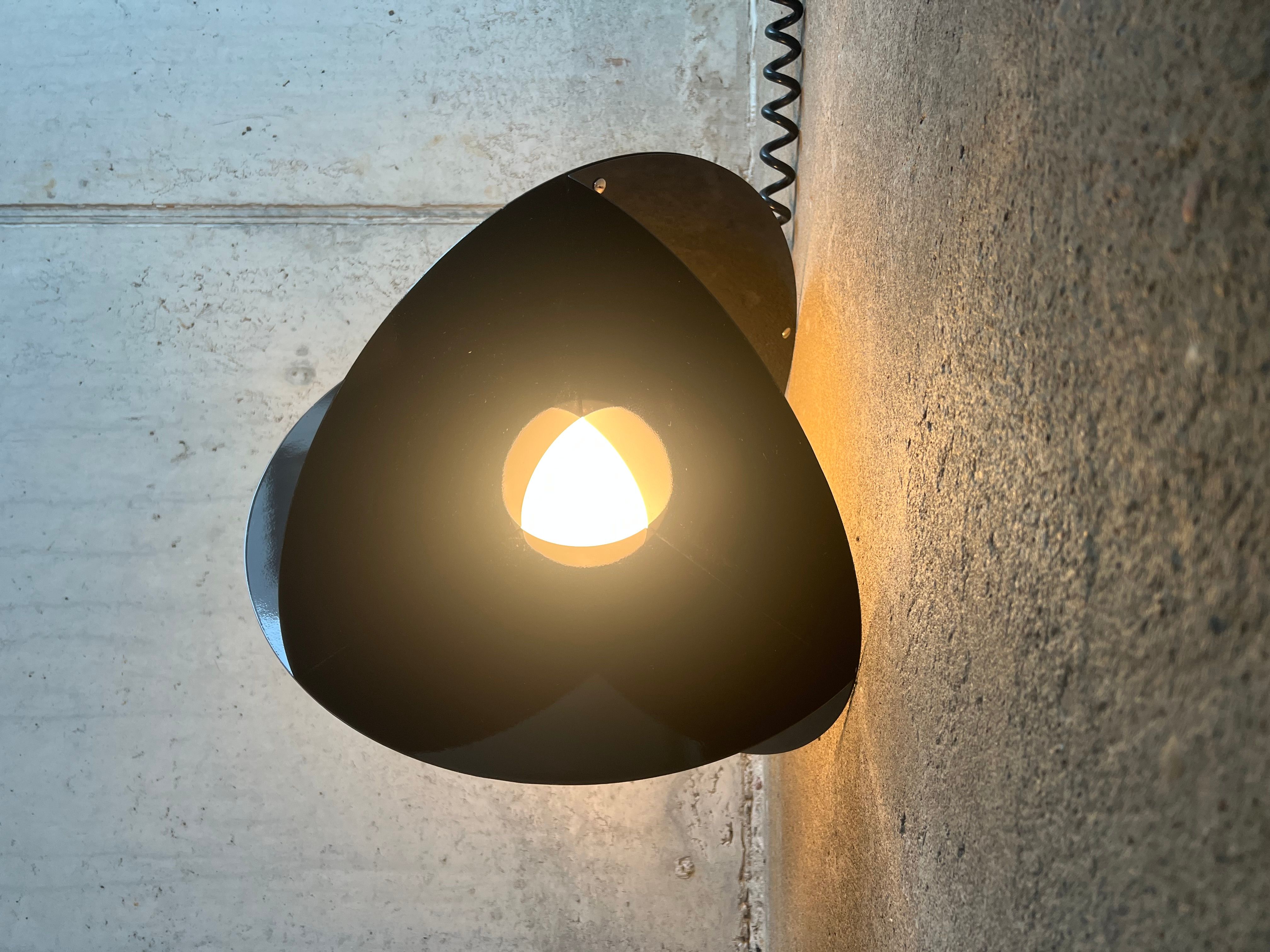 Black “Luna” lamp by Renaldo Cutini