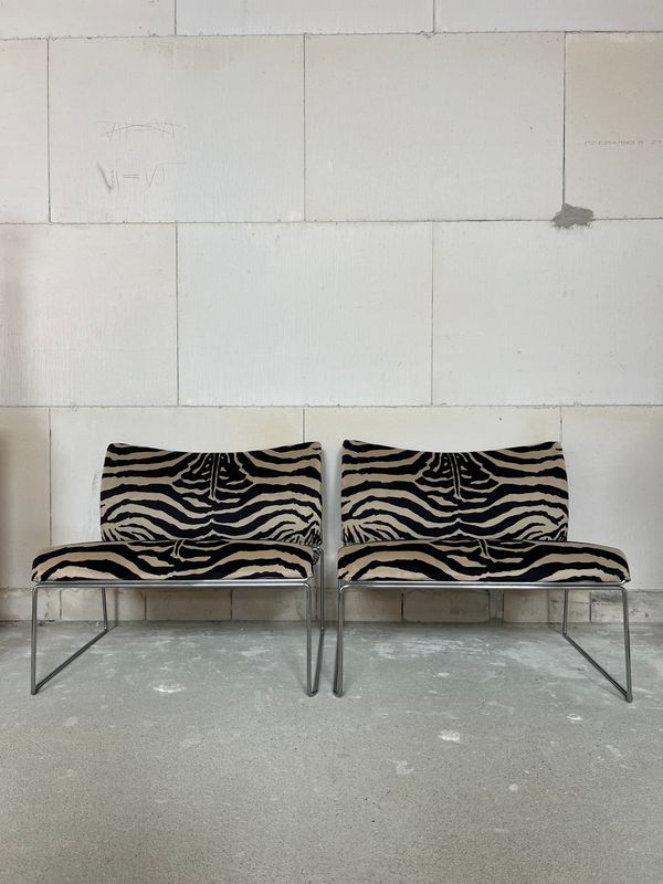 ​Pair of “Saghi” Chairs by Kazuhide Takahama for Gavina — Newly Upholstered
