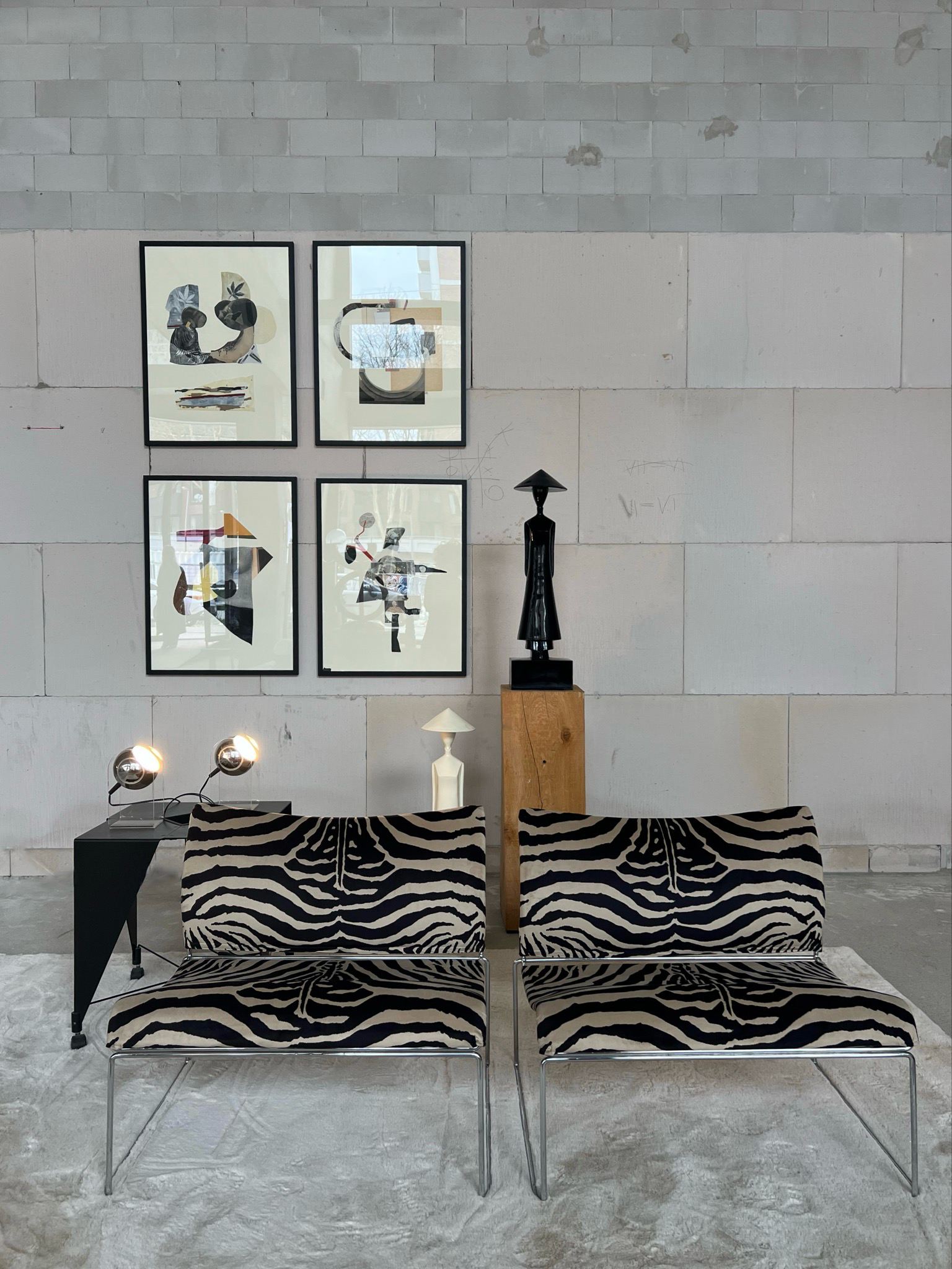 ​Pair of “Saghi” Chairs by Kazuhide Takahama for Gavina — Newly Upholstered