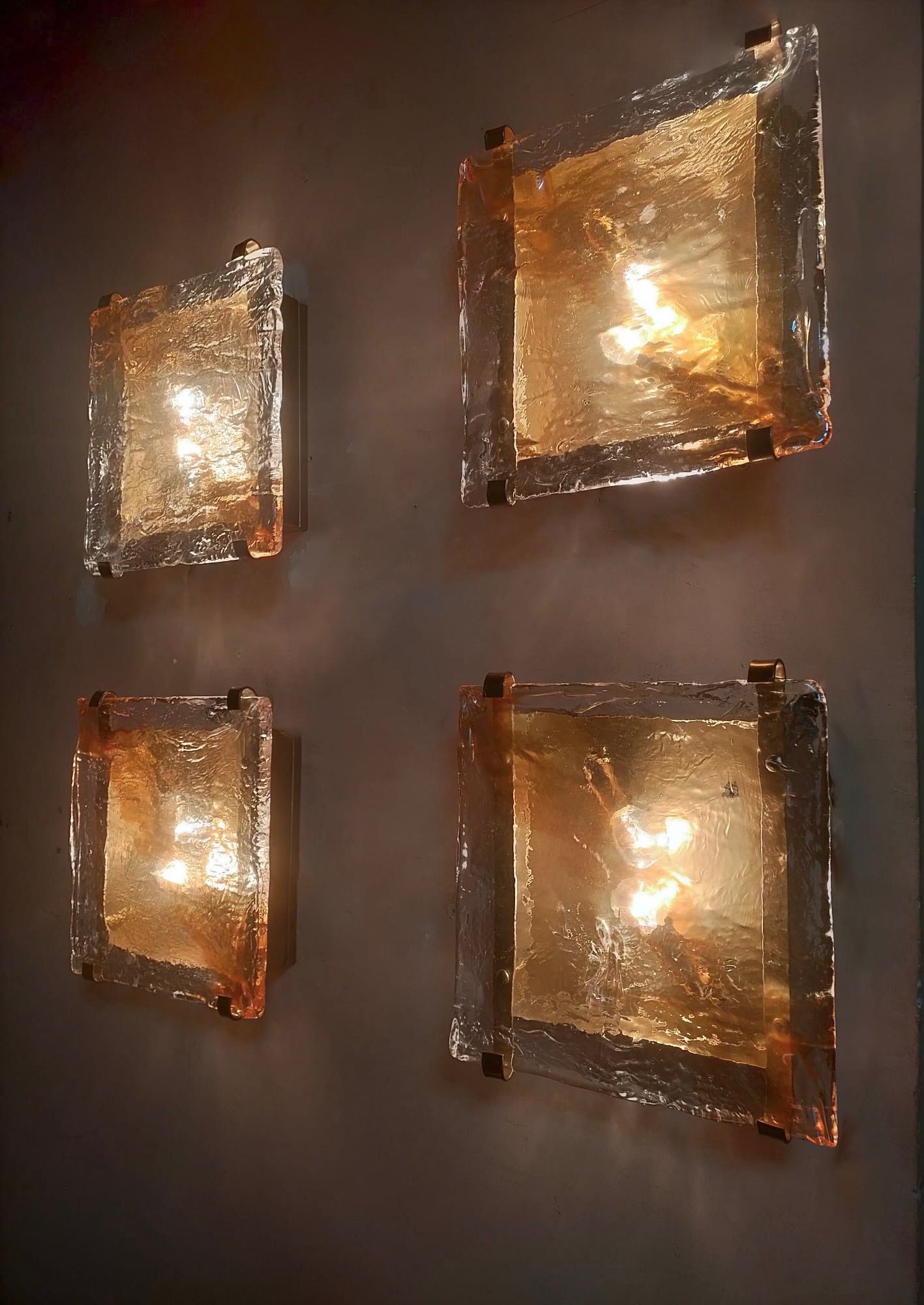 6 wall sconces Murano