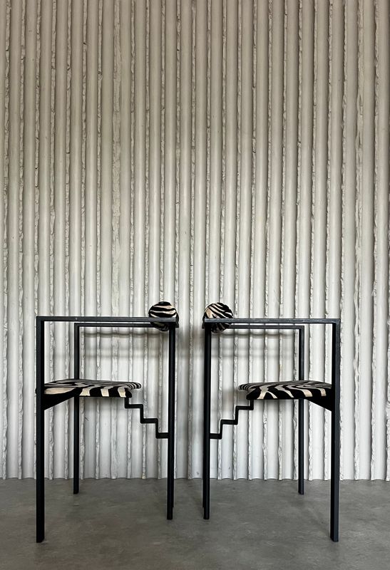 Trix Chairs by Karl-Friedrich Förster for KFF Set of Two| Newly Upholstered