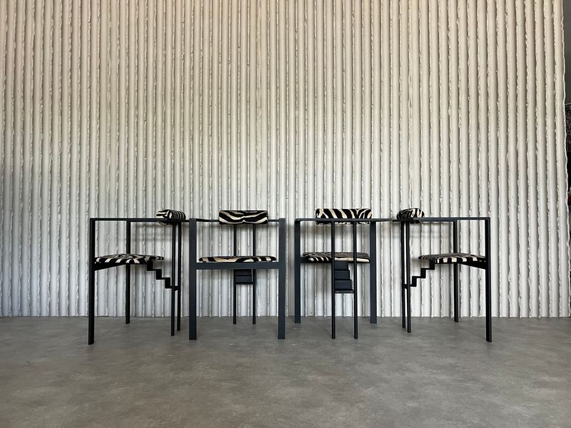 Trix Chairs by Karl-Friedrich Förster for KFF Set of Four | Newly Upholstered