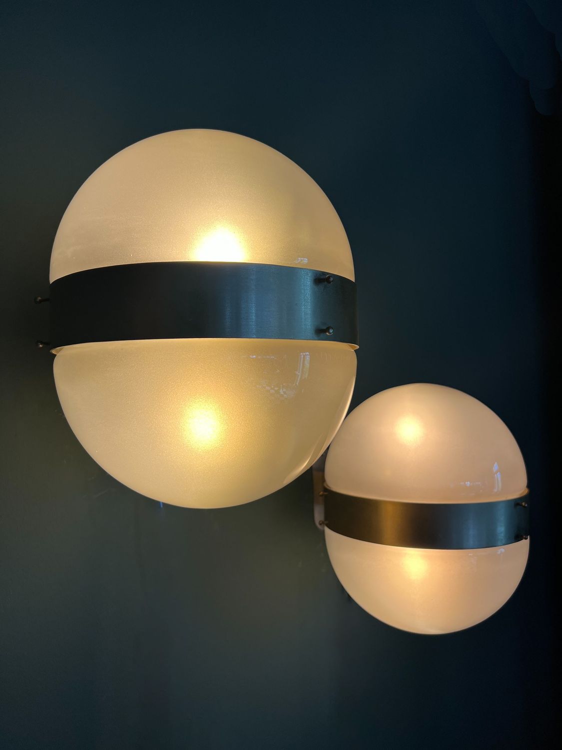 Sergio Mazza for Artemide “Clio” Wall Sconces — Pair, Italy, c. 1963