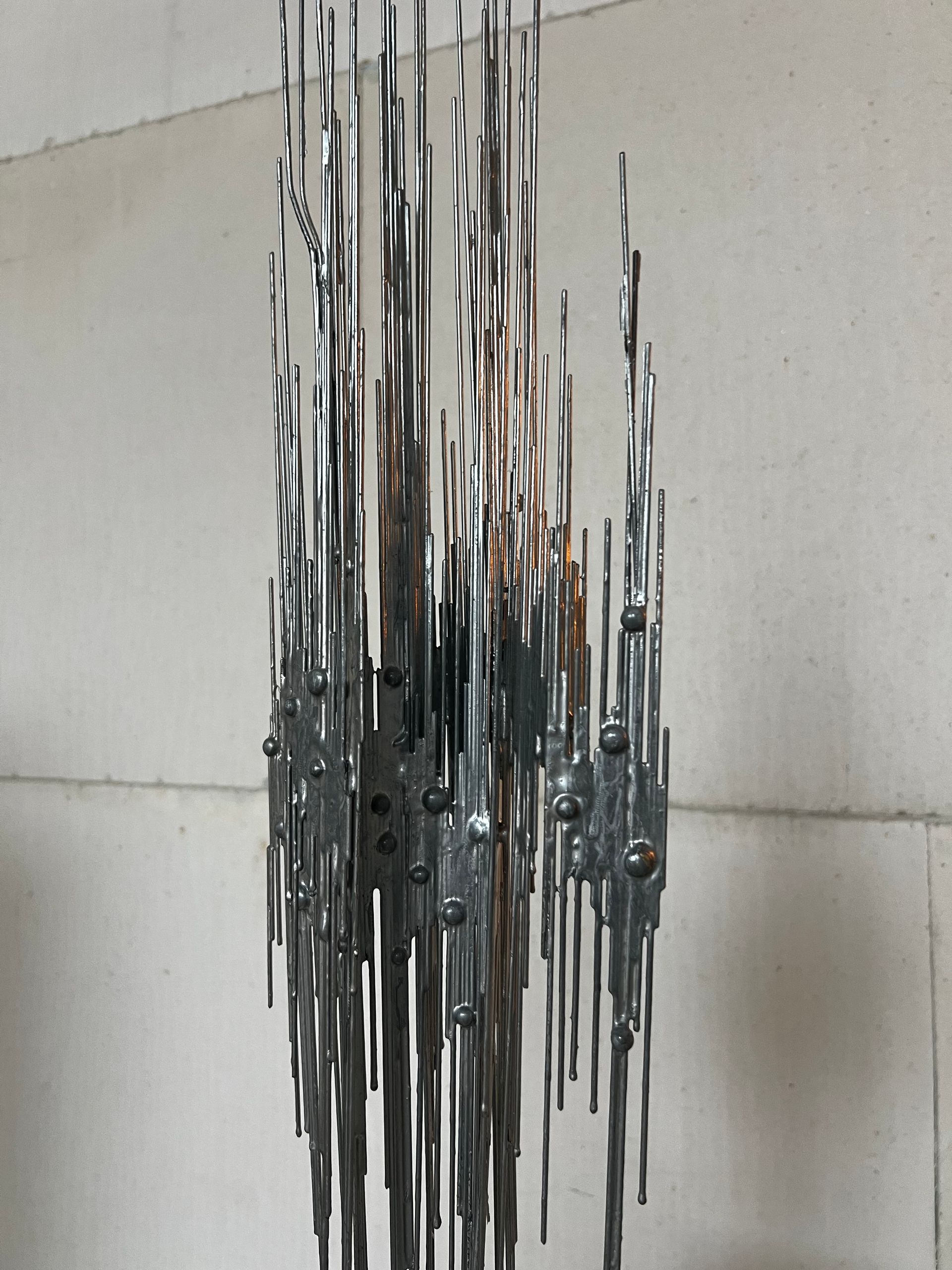 BRUTALIST METAL SCULPTURE