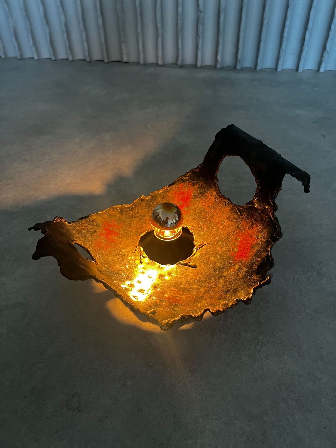 Brutalist wall lamp