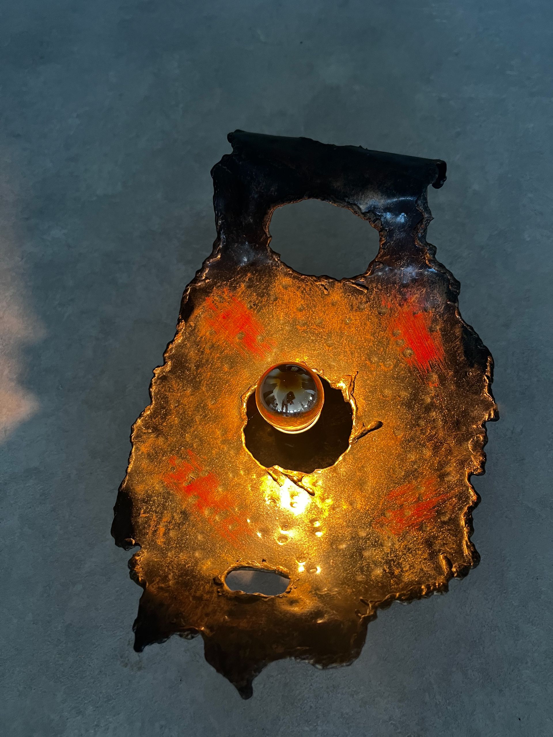 Brutalist wall lamp