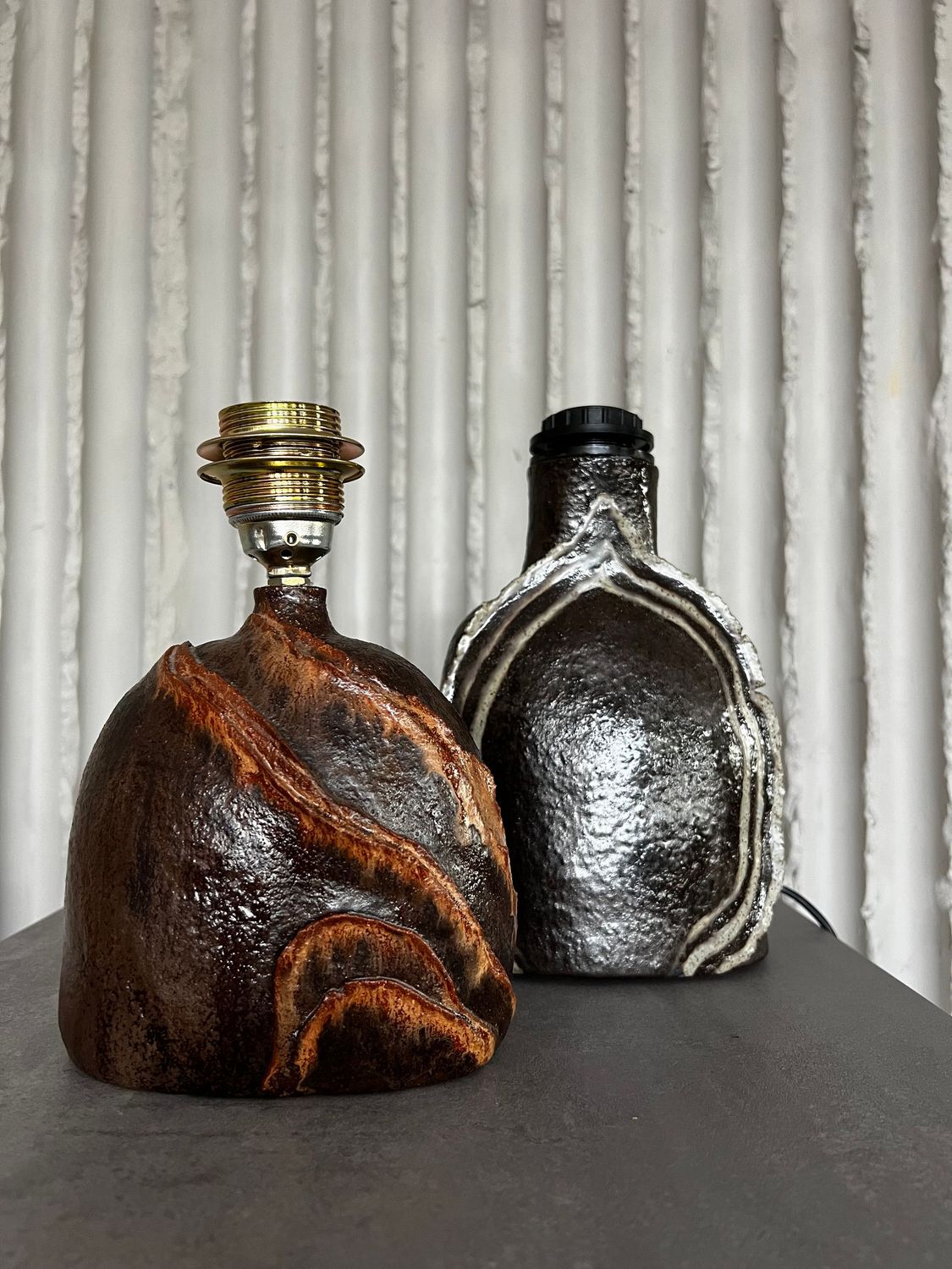 Handmade Ceramic Table Lamps (set)
