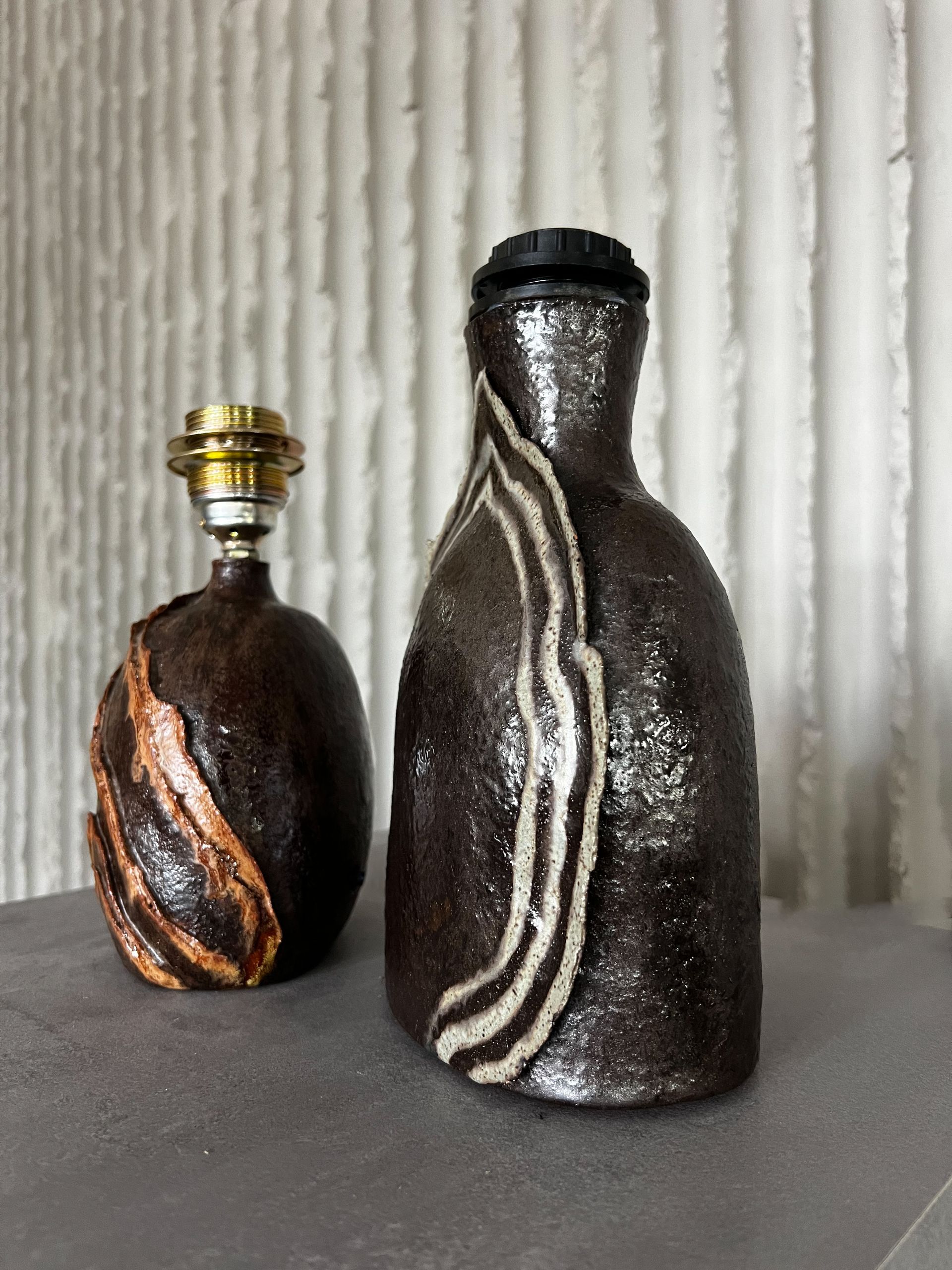 Handmade Ceramic Table Lamps (set)