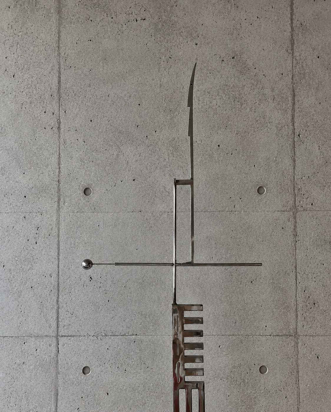 Vintage Chrome Kinetic Wind Catcher / Sculpture — c. 1970s