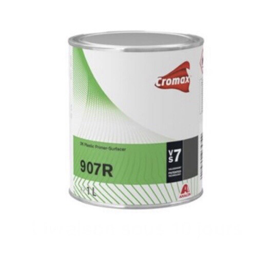 907R IMPRESSION-APPRÊT 2K PLASTIQUE NOIR 1L