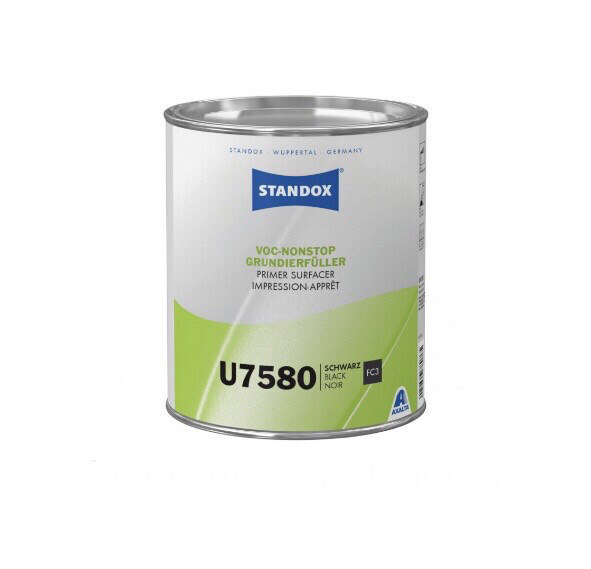 U7580 Standox Impression-Apprêt VOC Nonstop Noir 3.5L
