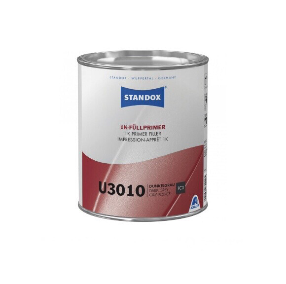U3010 Standox Impression-Apprêt 1K Gris Foncé 3.5L