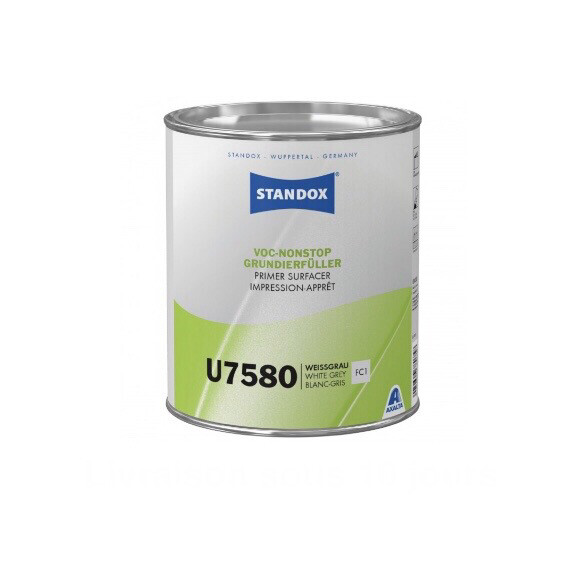 U7580 Standox Impression-Apprêt VOC Nonstop Blanc Gris 3.5L
