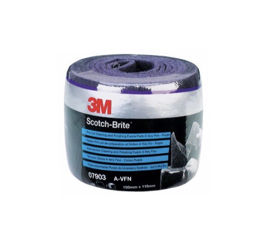 3M Rouleau de 35 coupes Pré-découpé Scotch Brite Purple Très Fine 