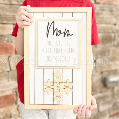 Mom Puzzle Sign