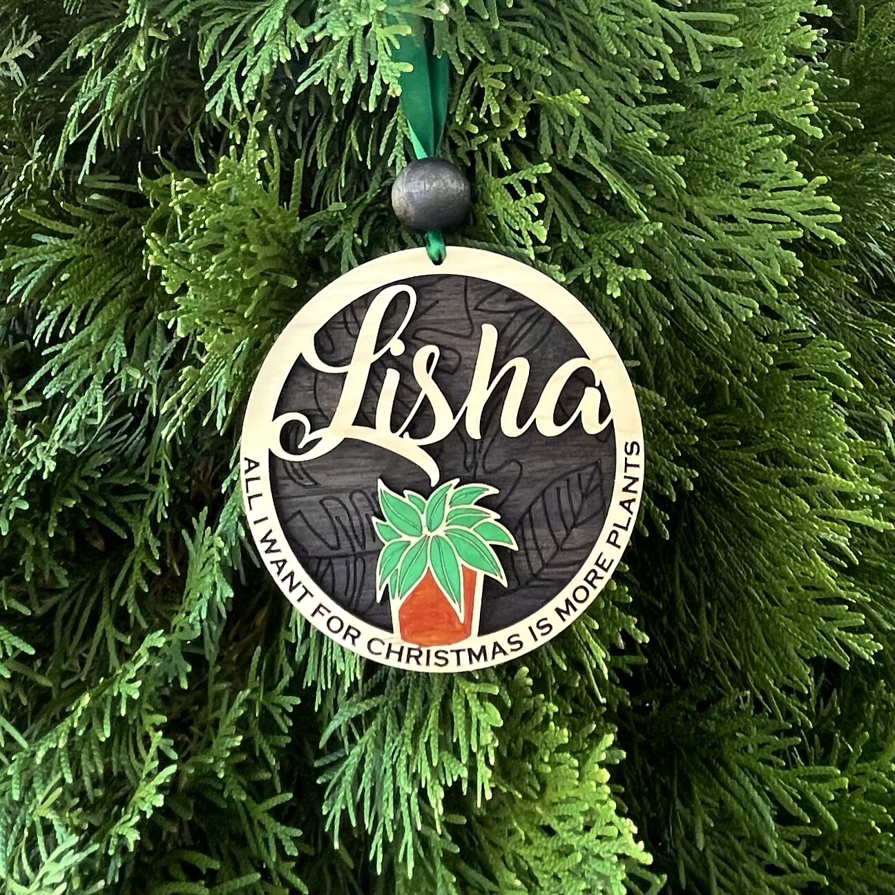 Personalized Plant Lover's Ornament