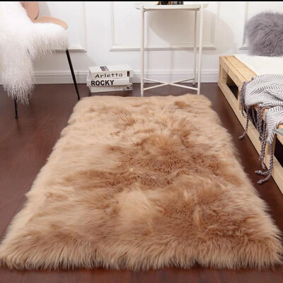 Big Faux Fur Bedside  Mat