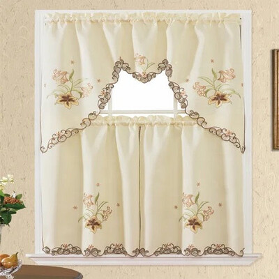 Estelle 3 PCs Kitchen Curtain Set