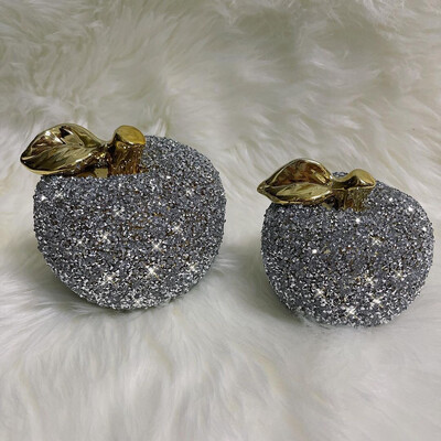 2pcs Sparkle Apple