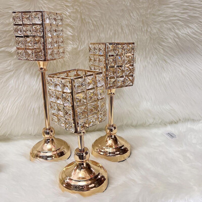 3 PCs Square Candle Holder