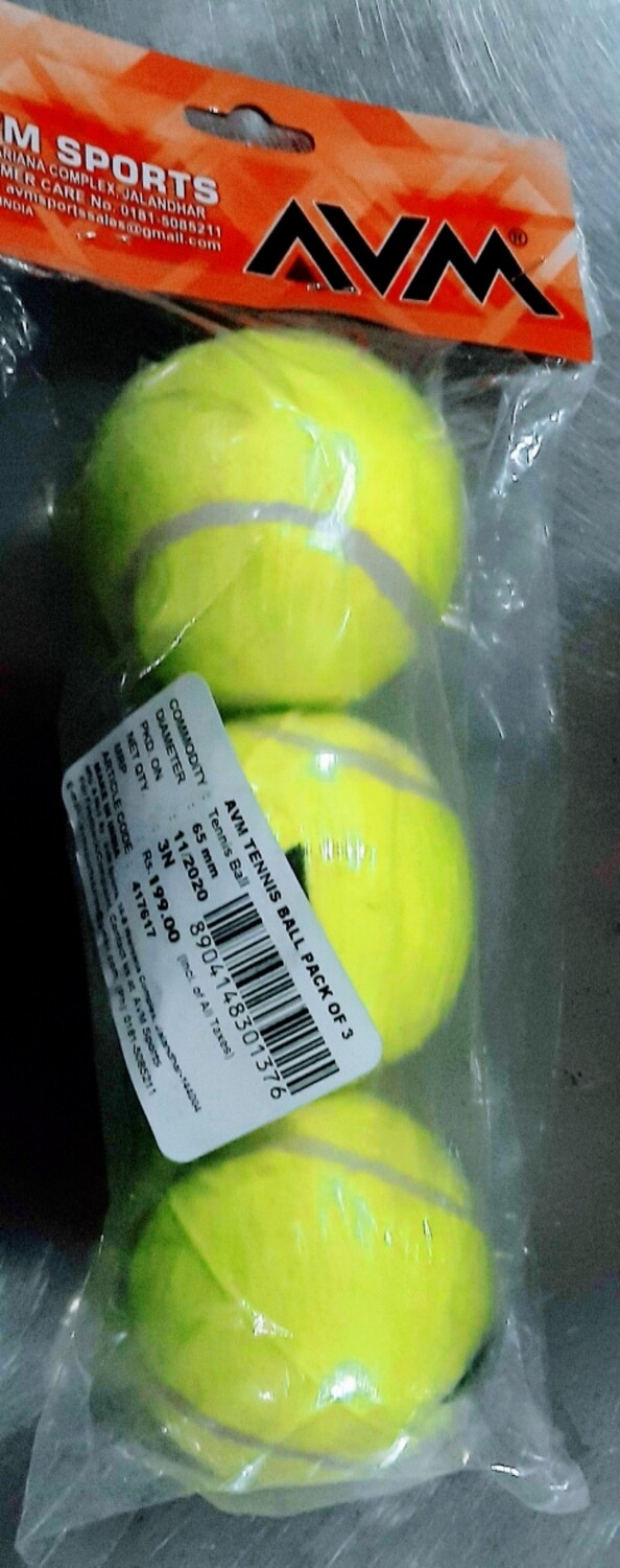 AVM Tennis Ball Pack of 3