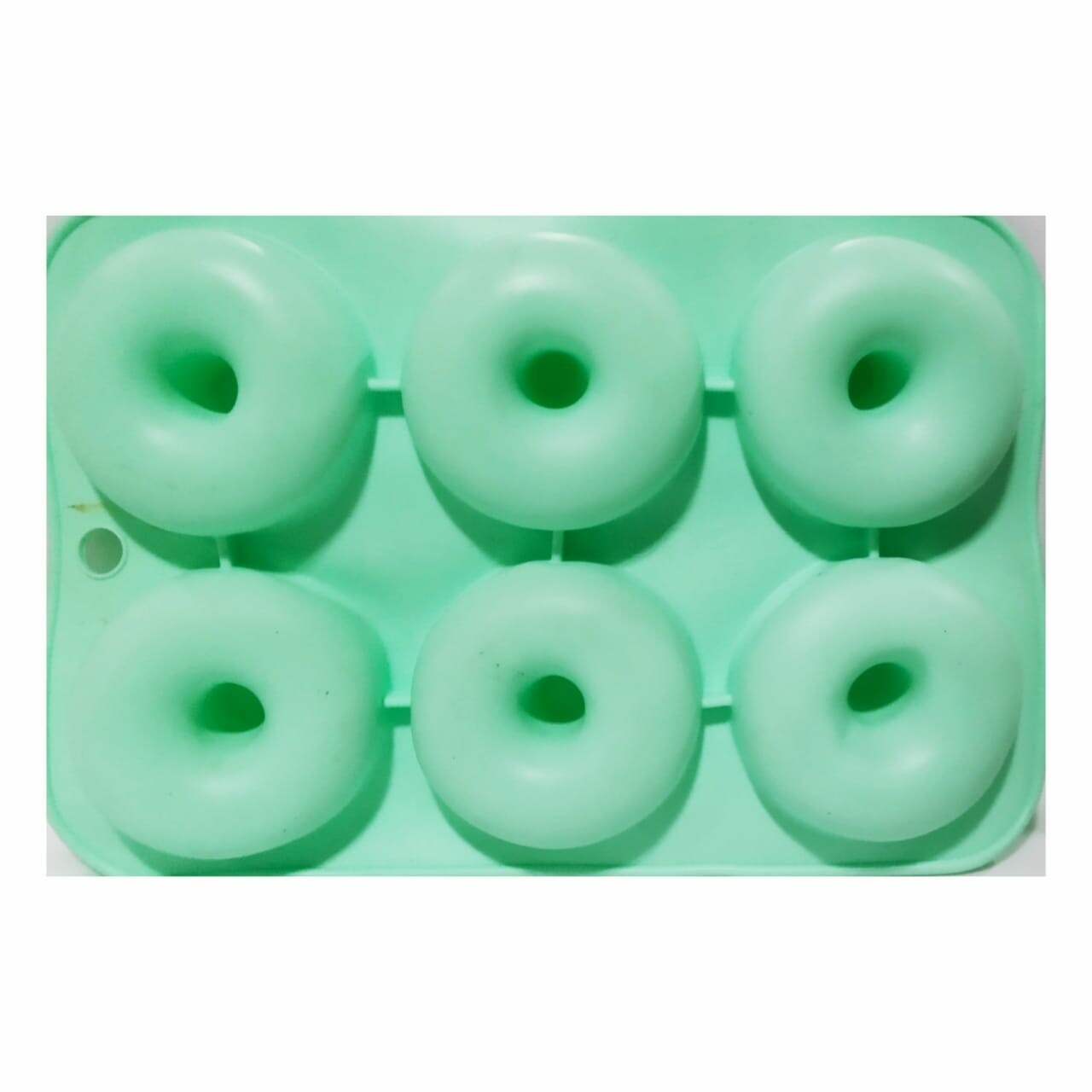 Silicone 6 Cavity Donut Shaped Baking All Purpose Mold (Output Weight Approx : 70 Grams)