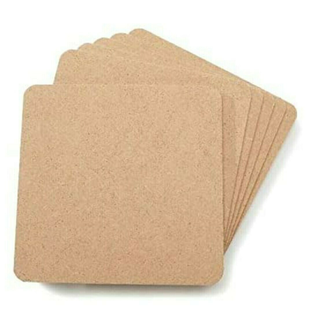 Square Shaped MDF Coasters 5mm | 2 Piece | 7.5 inch