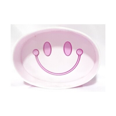 Double Layer Smiley Soap Holder Cartoon Face Drain Soap Box Holder - Set of 2