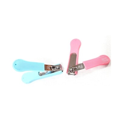 Plastic Covered Stainless steel Nail cutter for Men/Women and babies (Multicolour) - Set of 3 Pieces