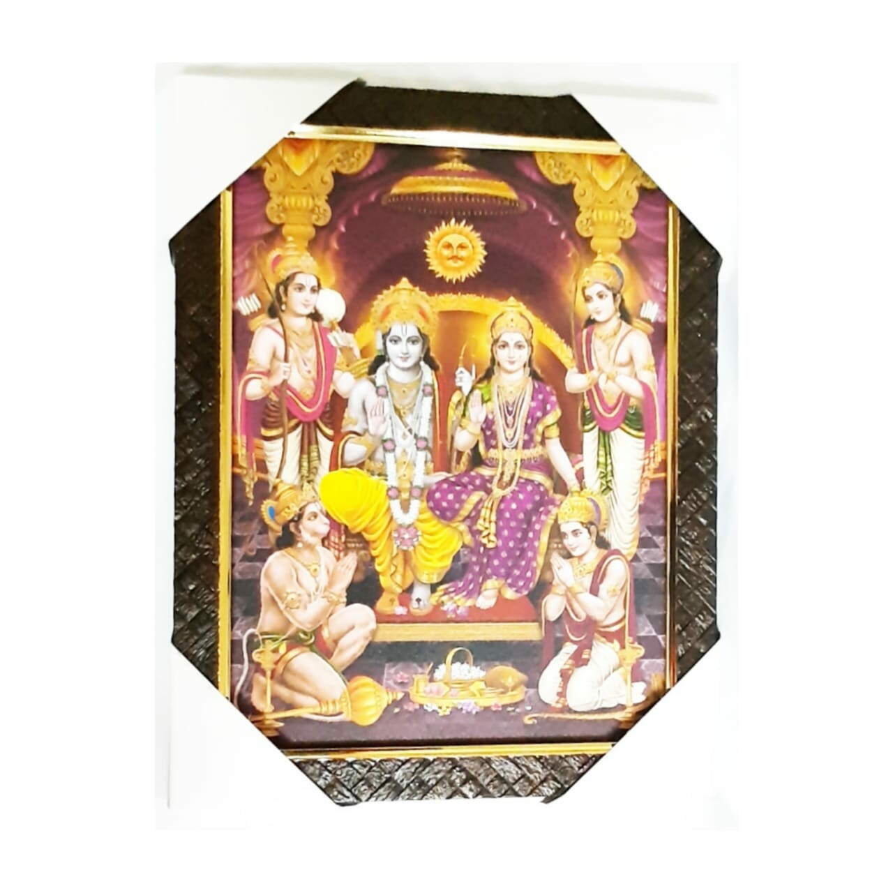 Lord Sri Rama Pattabishekham Photo frame - 10x13inch - 1Piece