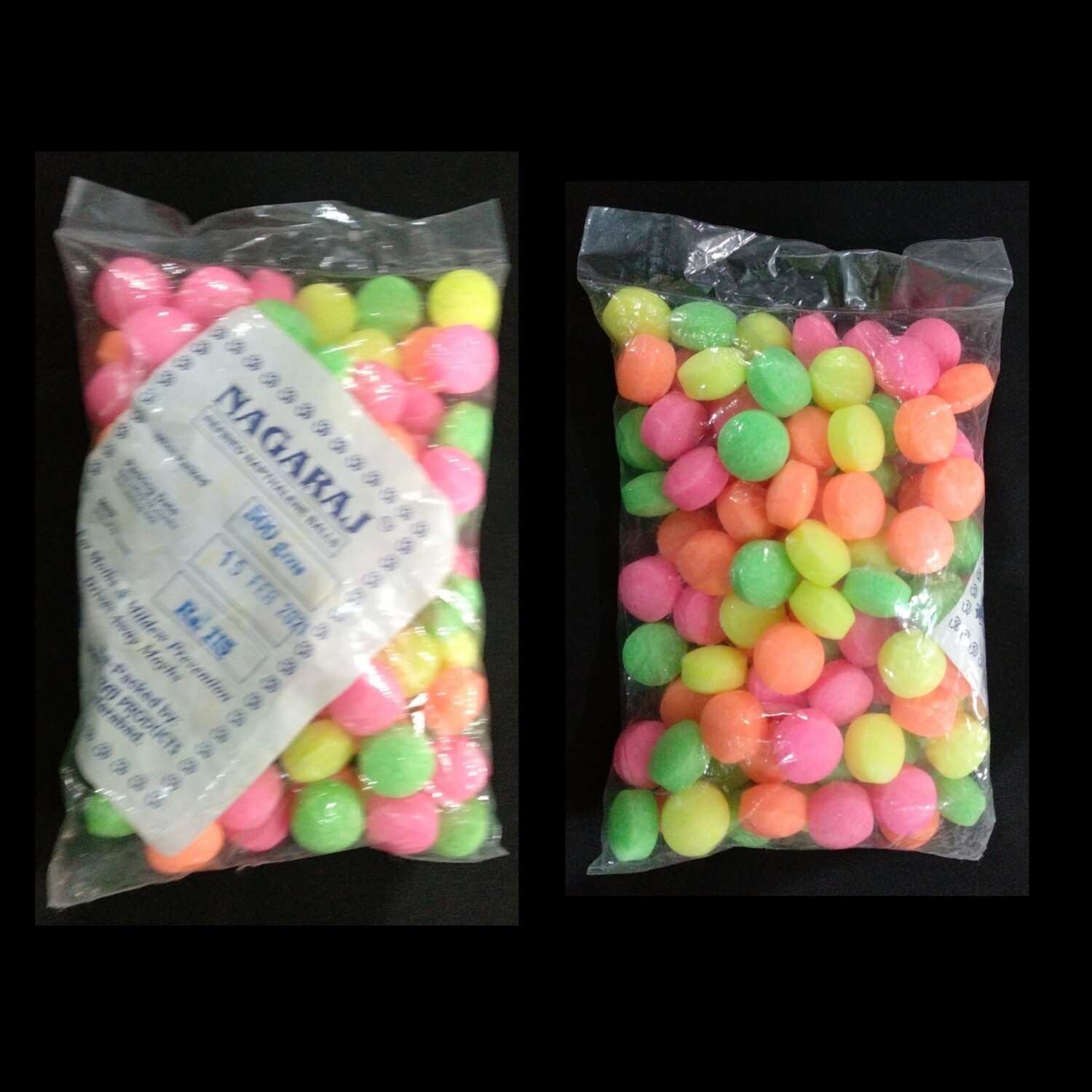 Colourful Naphthalene Balls - Pack of 1 - 500 grams