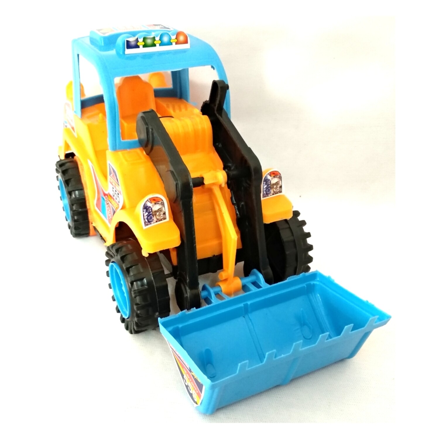 Heavy Duty 555 BullDozer Superior Friction Powered Toy For Kids - 3+ years (Colour May Vary)