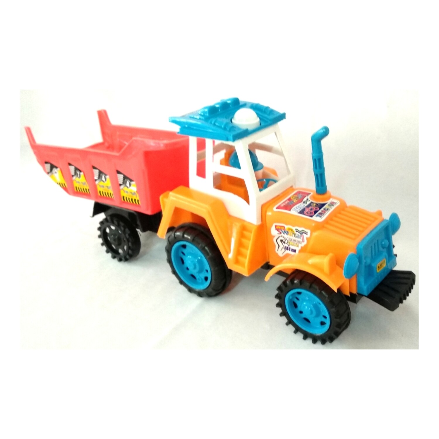 Swaraj Trolly Tractor Friction Powered Toy For Kids (Colour May Vary)