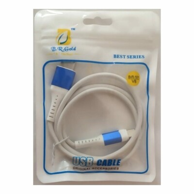USB Charging Cable For Mobile charging/Data Transferring Cable - Blue &amp; White