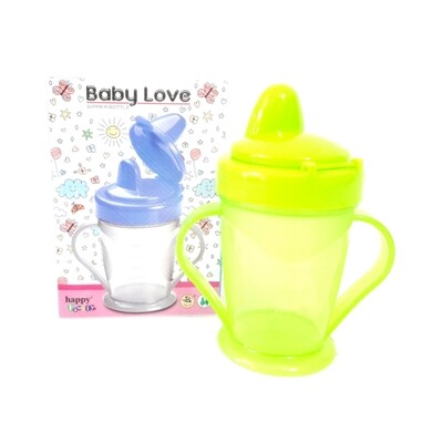 Baby love Sipper Bottle/Sippy Cup - 180ml - Random Colour