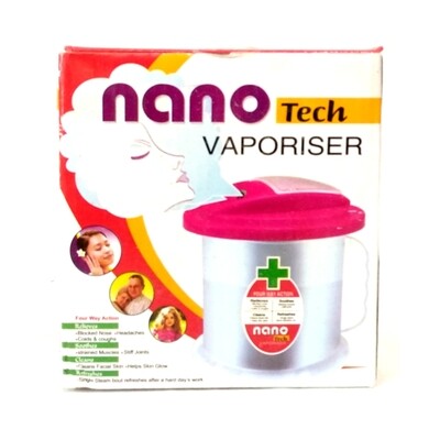 Nano Tech Vaporizer, 4 way Vaporizer Steamer with Nozzle Inhaler for Facial Sauna, Nose, Cough Steamer