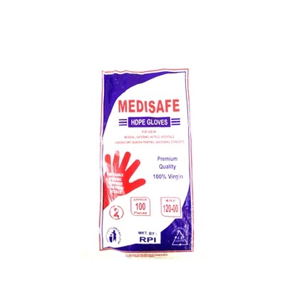 Medisafe HDPE Gloves - Pack Of Approx 100 pieces