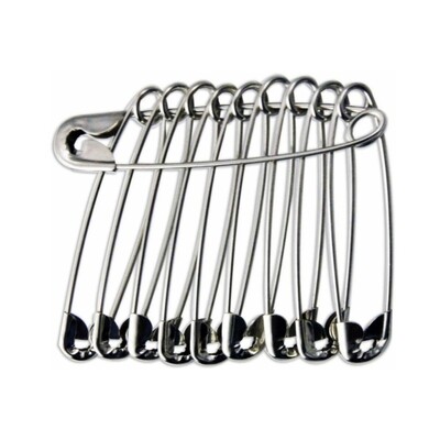 Somy Stainless Steel Safety Pins For Women, Girls (Set Of 75pcs, Big Size)