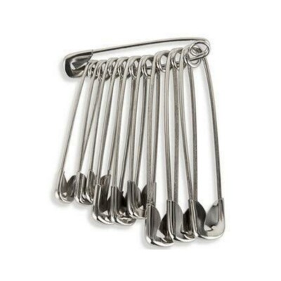 Shera Stainless Steel Safety Pins For Women, Girls (Set Of 50pcs, Mix Size)
