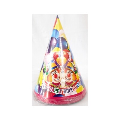 Birthday Cone Cap For Kids / Party Decor Pack Of - 10 (Random Color and Design) - All Colours and Designs are attractive