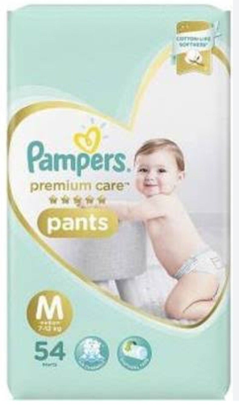 Pamper Premium Care Pants (M - 7 to 12 kg) 54 Pants