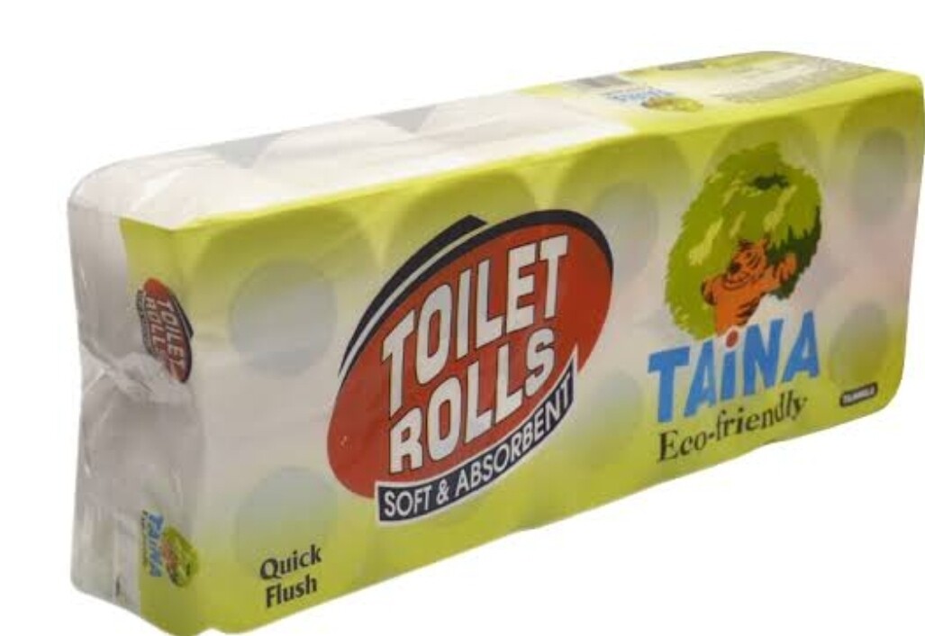 Taina Eco-Friendly Toilet Rolls Soft & Absorbent 10N (10Rolls X 285 Usable Sheets)