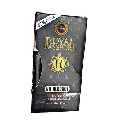 Arras Royal Passport Roll On Perfume Attar 8 ml