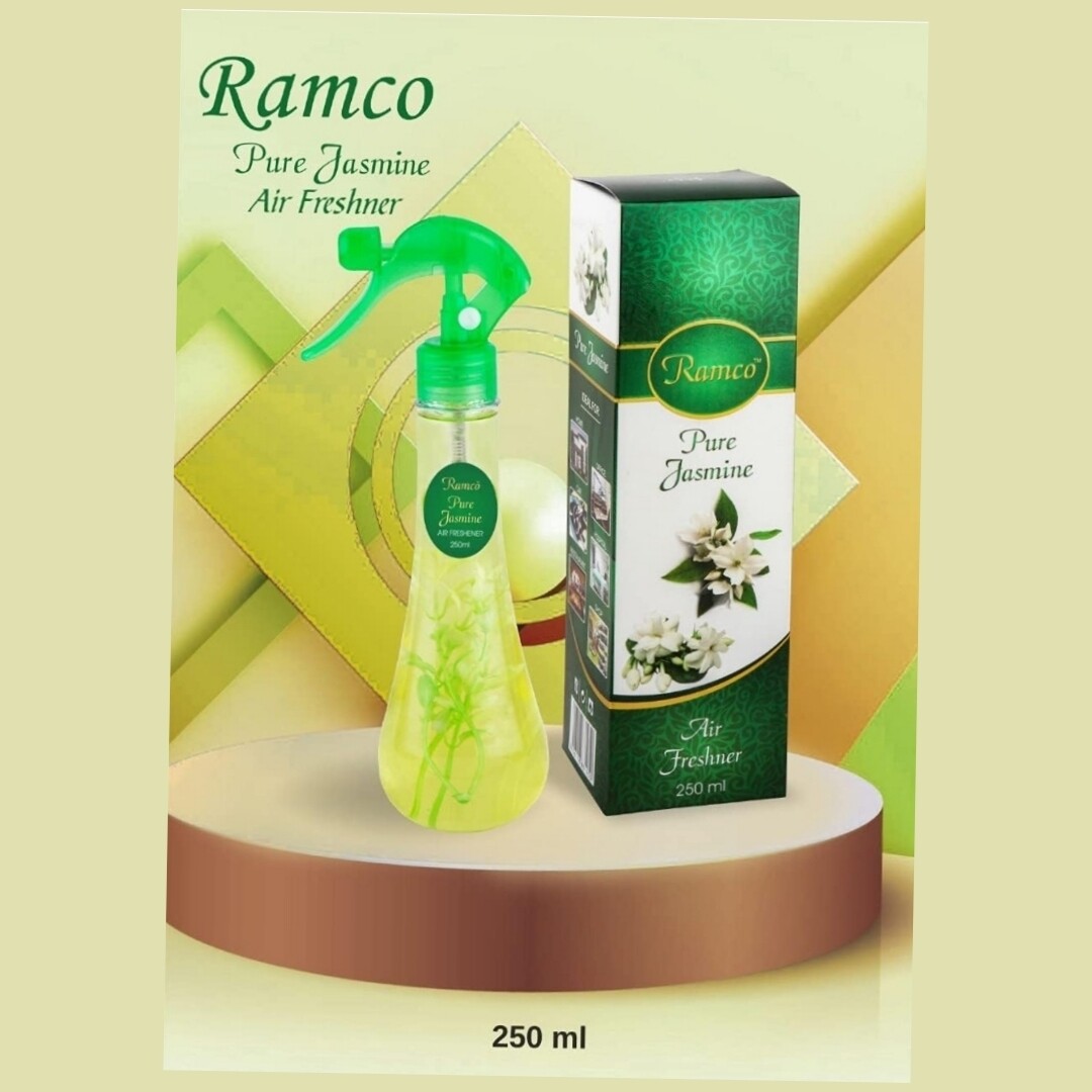 Ramco Pure Jasmine Air Freshener Spray Natural Fragrance 250 ml