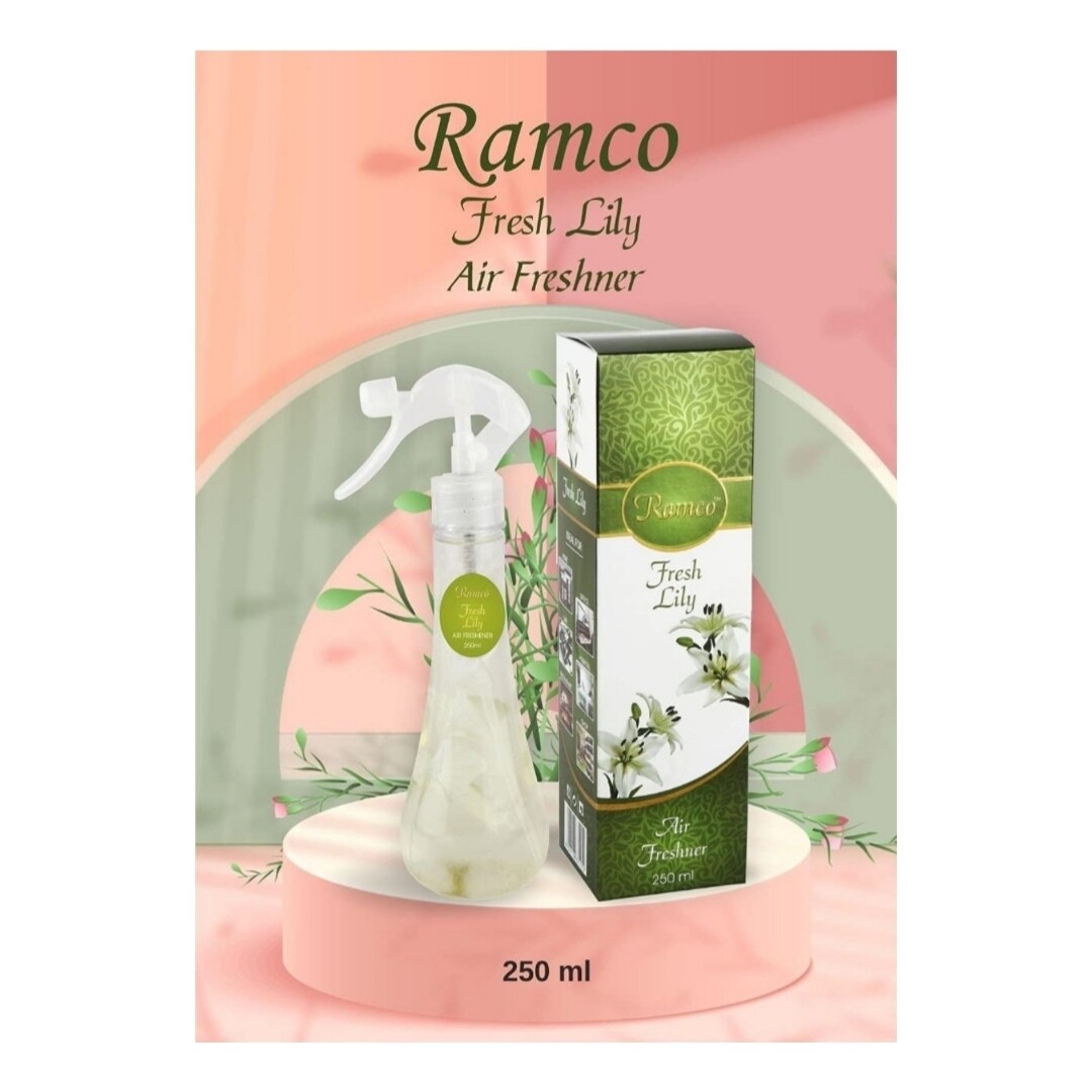 Ramco Fresh Lily Air Freshener Spray Natural Fragrance 250 ml